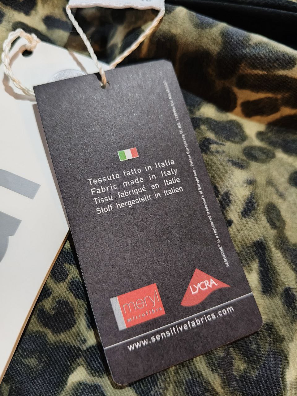 Parah gonna vintage fantasia animalier e floreale seta lycra tg 46