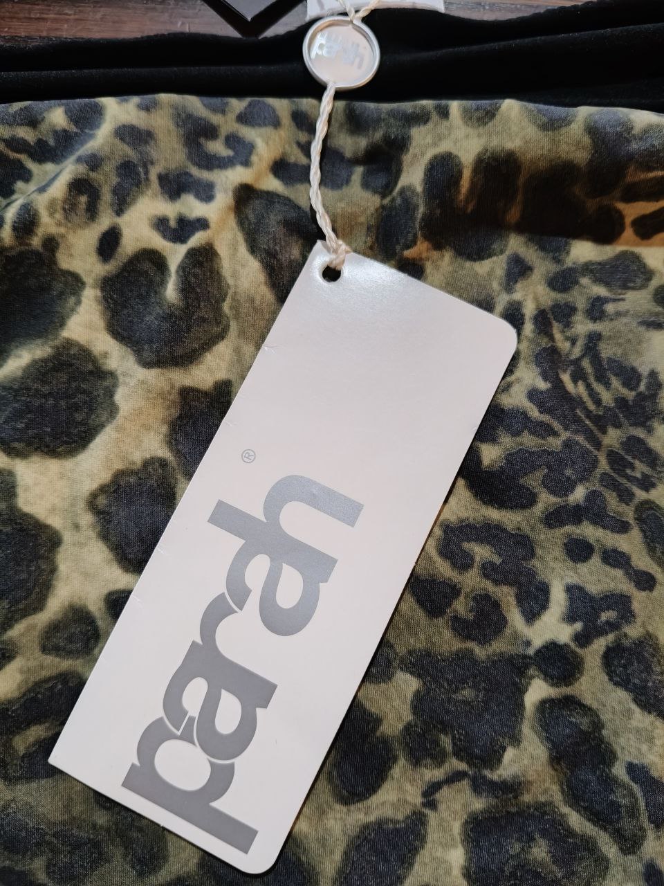 Parah gonna vintage fantasia animalier e floreale seta lycra tg 46