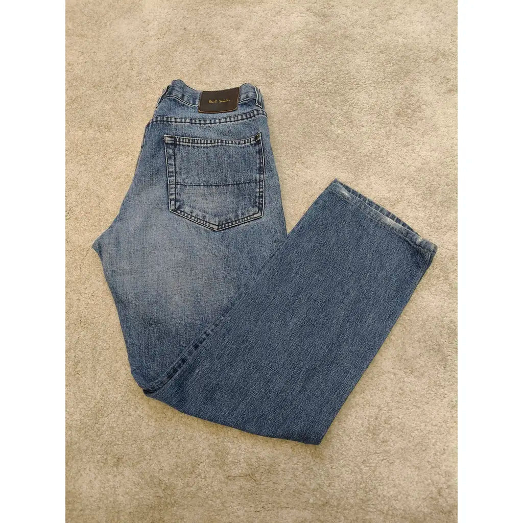 Jeans Paul Smith in denim blu – cotone ed elastan – vita 80 cm / Lunghezza 97 cm