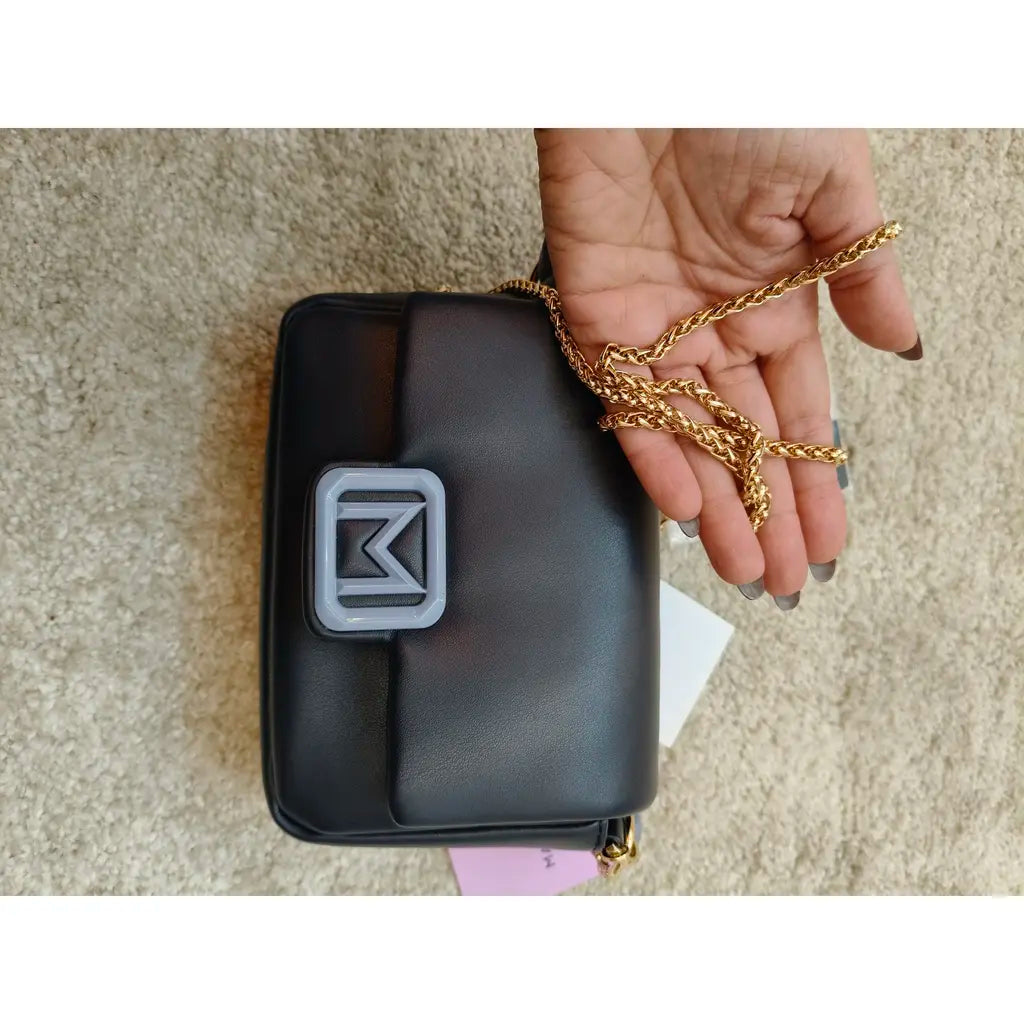 Marella Le Muse Pochette Tracolla Blu Navy con Catena Oro