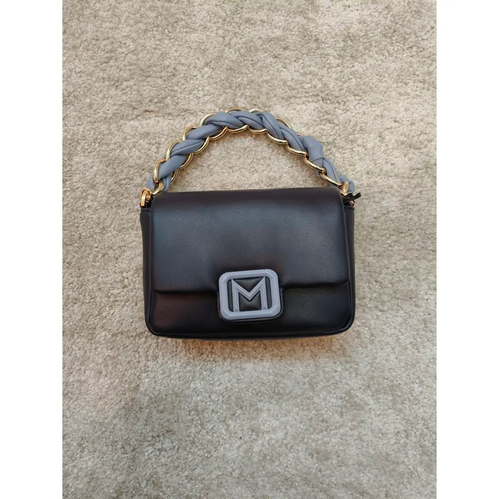 Marella Le Muse Pochette Tracolla Blu Navy con Catena Oro